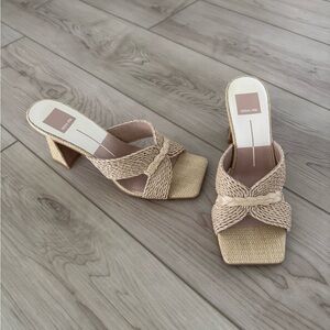 DOLCE VITA NITRO WIDE HEELS RAFFIA